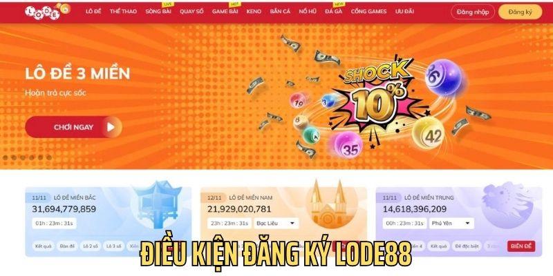 Tham khảo điều kiện đăng ký thành công